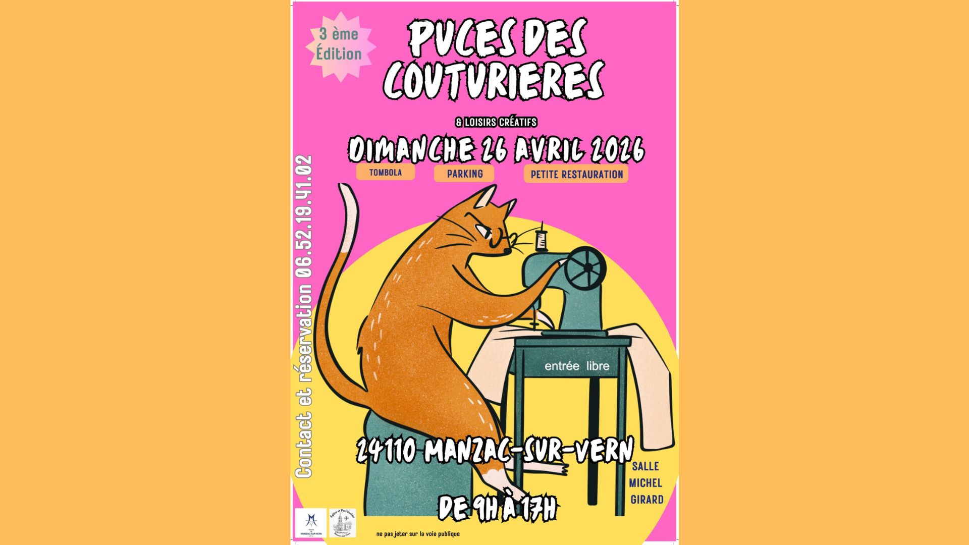 Vide-atelier : Puces des couturières et Loisirs Créatifs (3e édition) — visuel événement