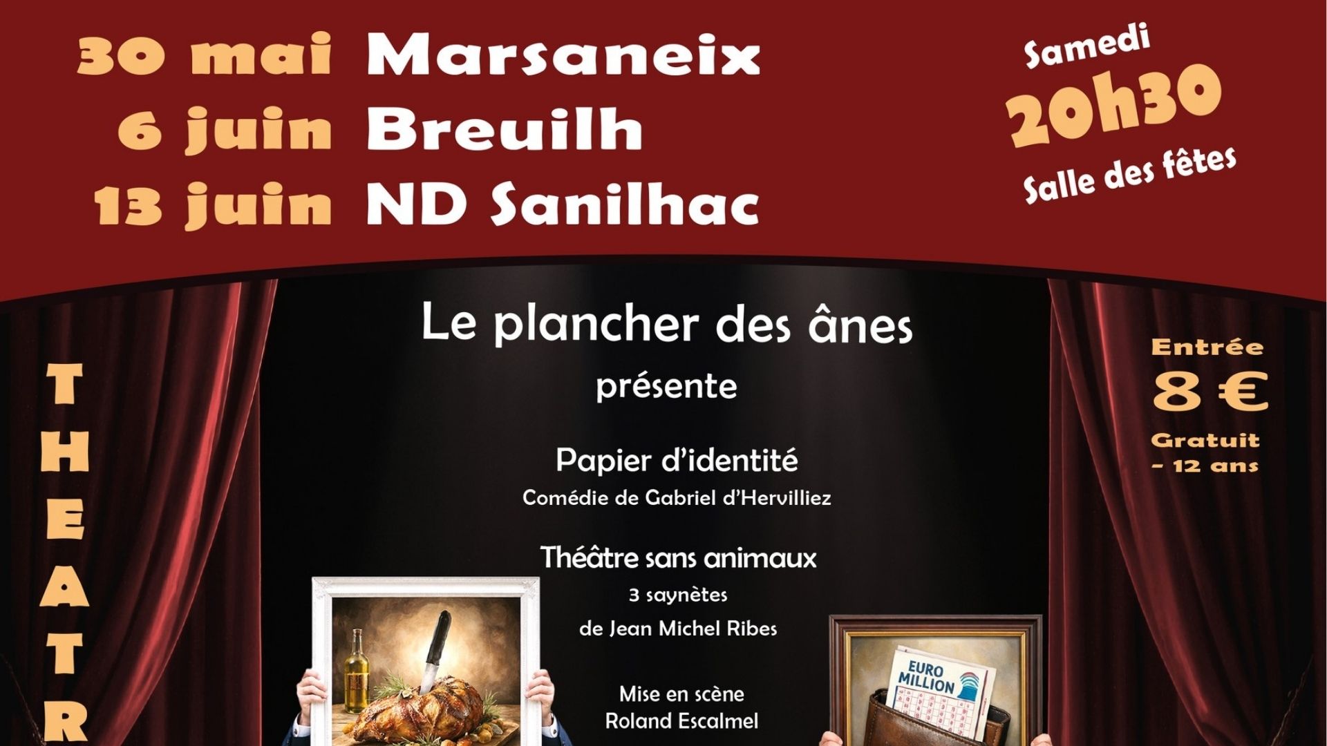 Troupe le planches des ânes — visuel événement