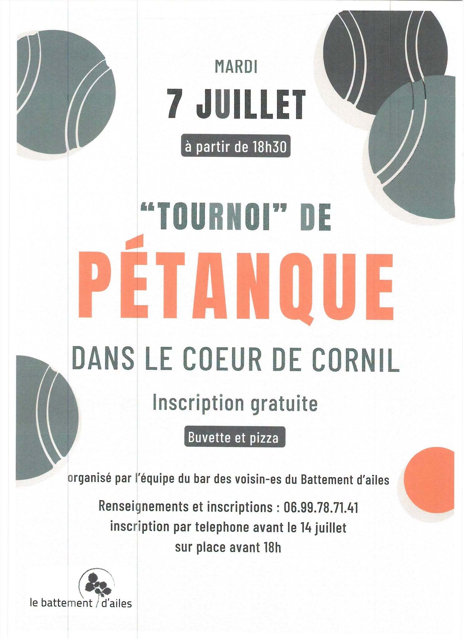 "Tournoi " de pétanque