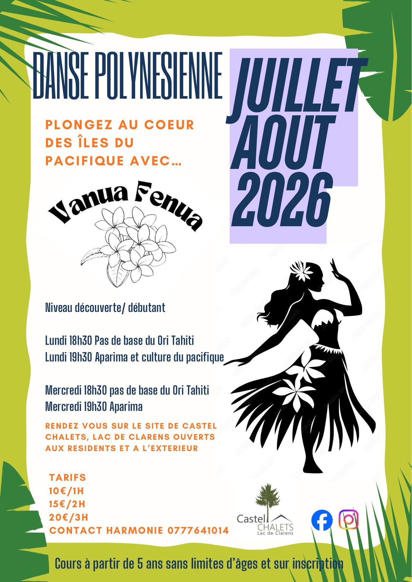Atelier de danses polynésiennes — visuel événement