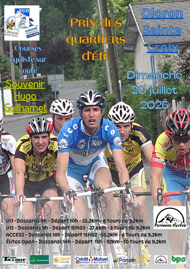 Courses cyclistes - Prix des quartiers d'été