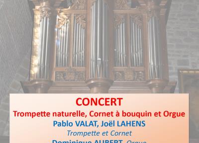 Concert trompette naturelle,cornet à bouquin et orgue