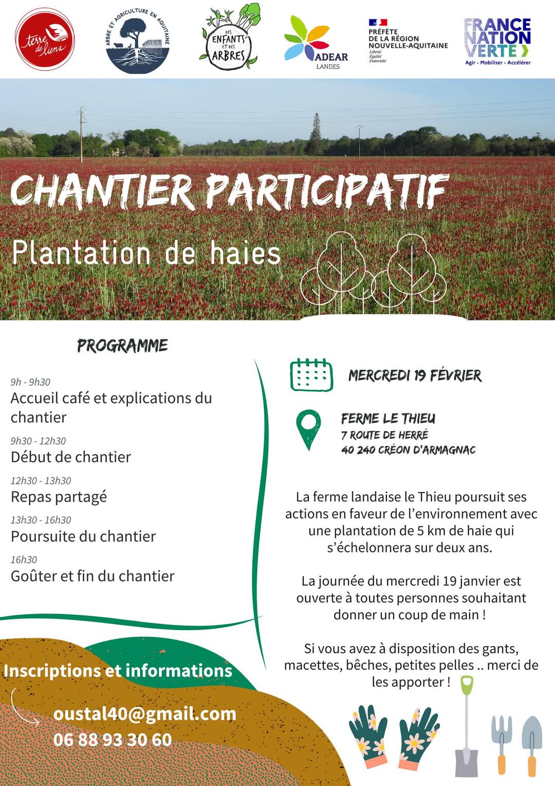 Chantier participatif: Plantation de haies