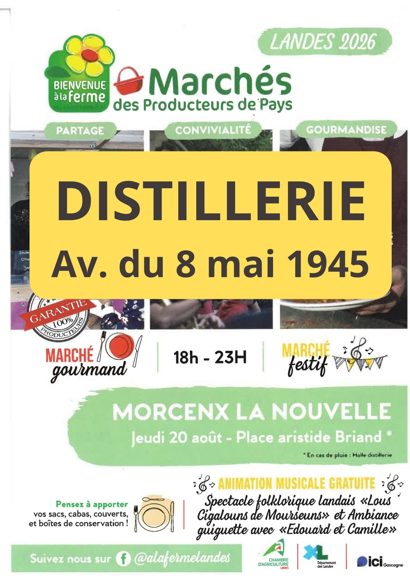Estivale en Pays Morcenais, Marché des Producteurs de Pays - Distillerie