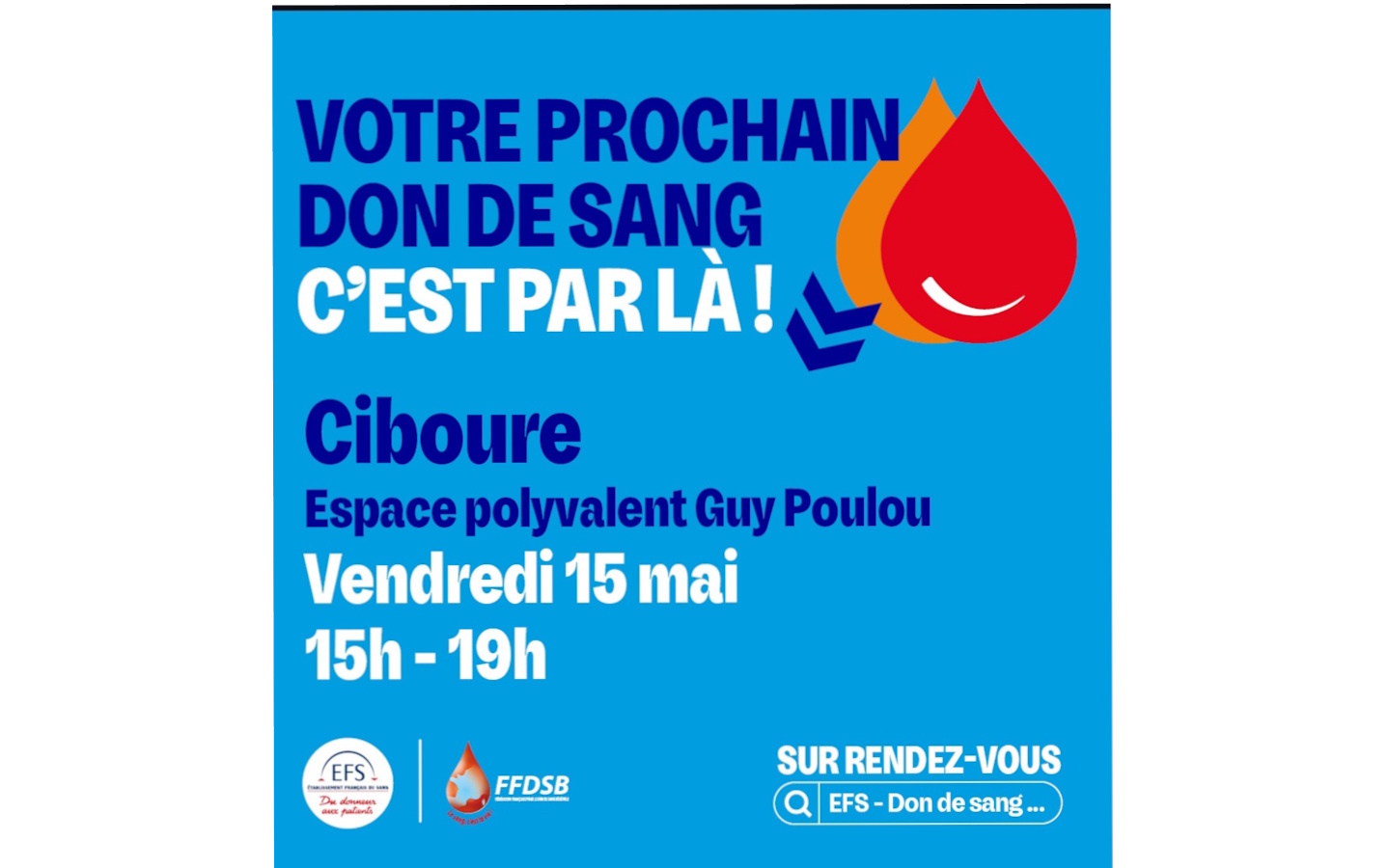 Don de sang — visuel événement