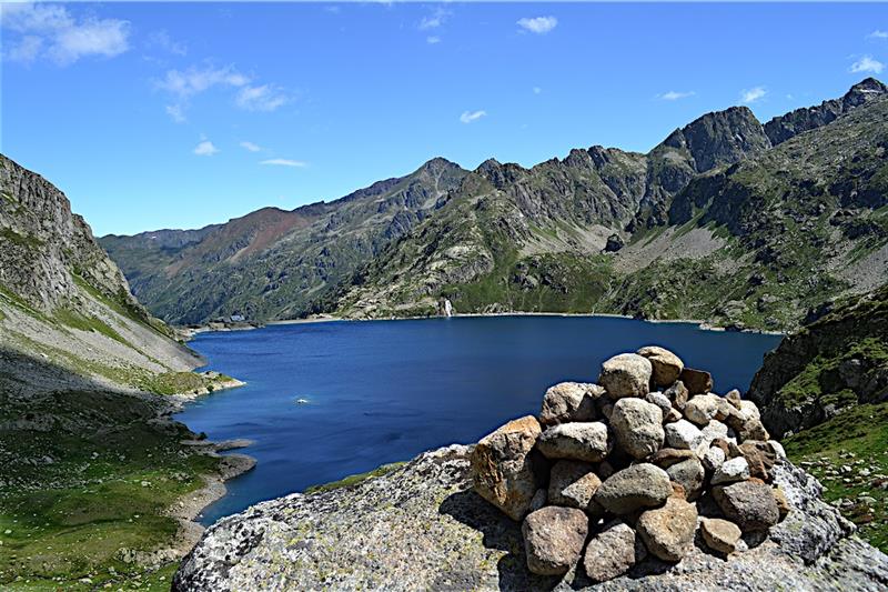 Le refuge d'Arrémoulit depuis Soques