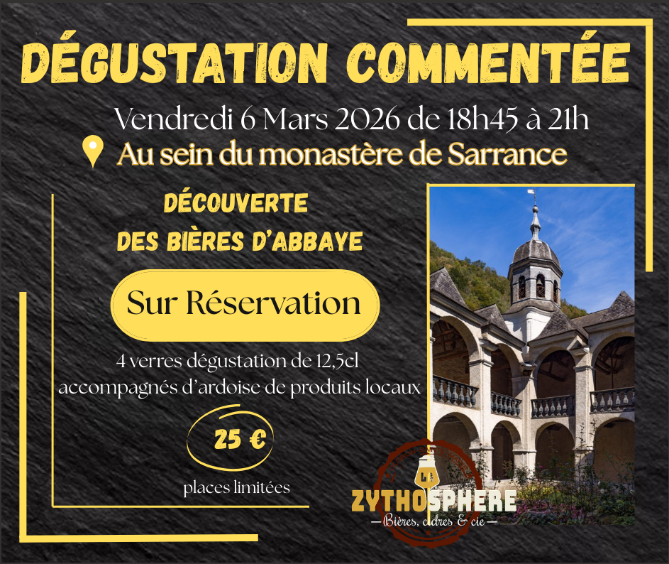 Dégustation commentée - découverte des bières d'Abbaye