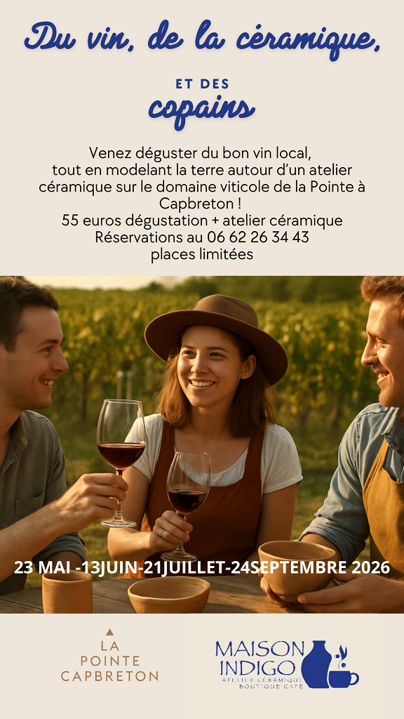 Du vin, de la céramique et des copains — visuel événement