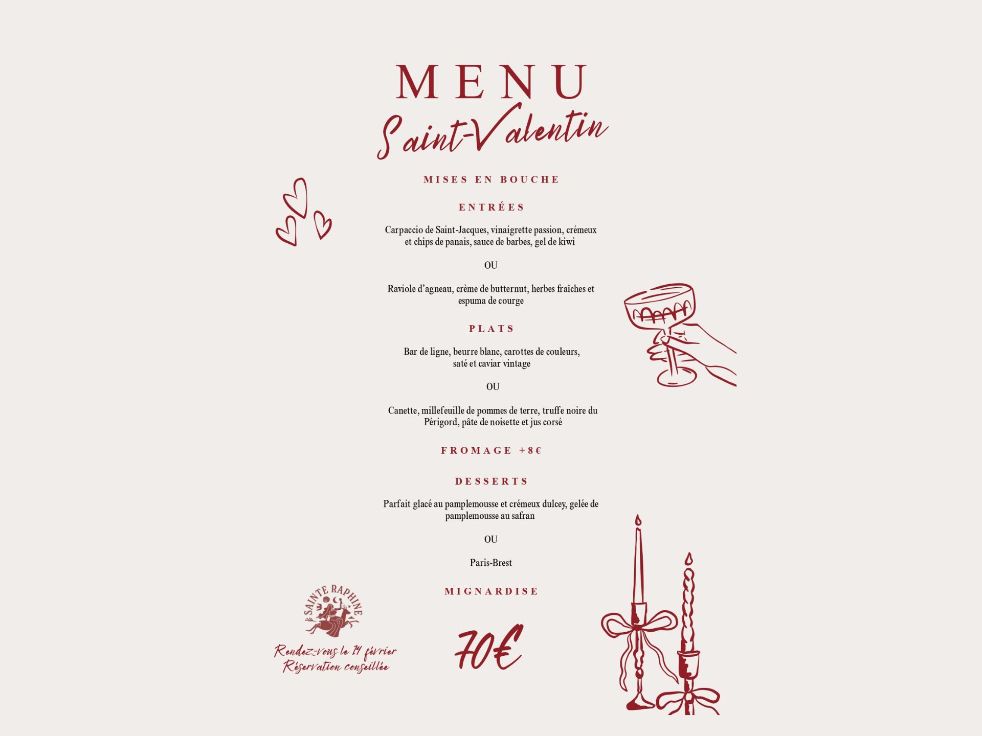 Saint-Valentin au Domaine Sainte Raphine