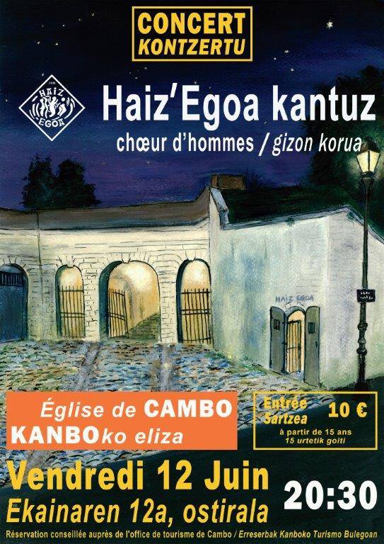 Concert Haiz'Egoa Kantuz - Choeur d'hommes — visuel événement
