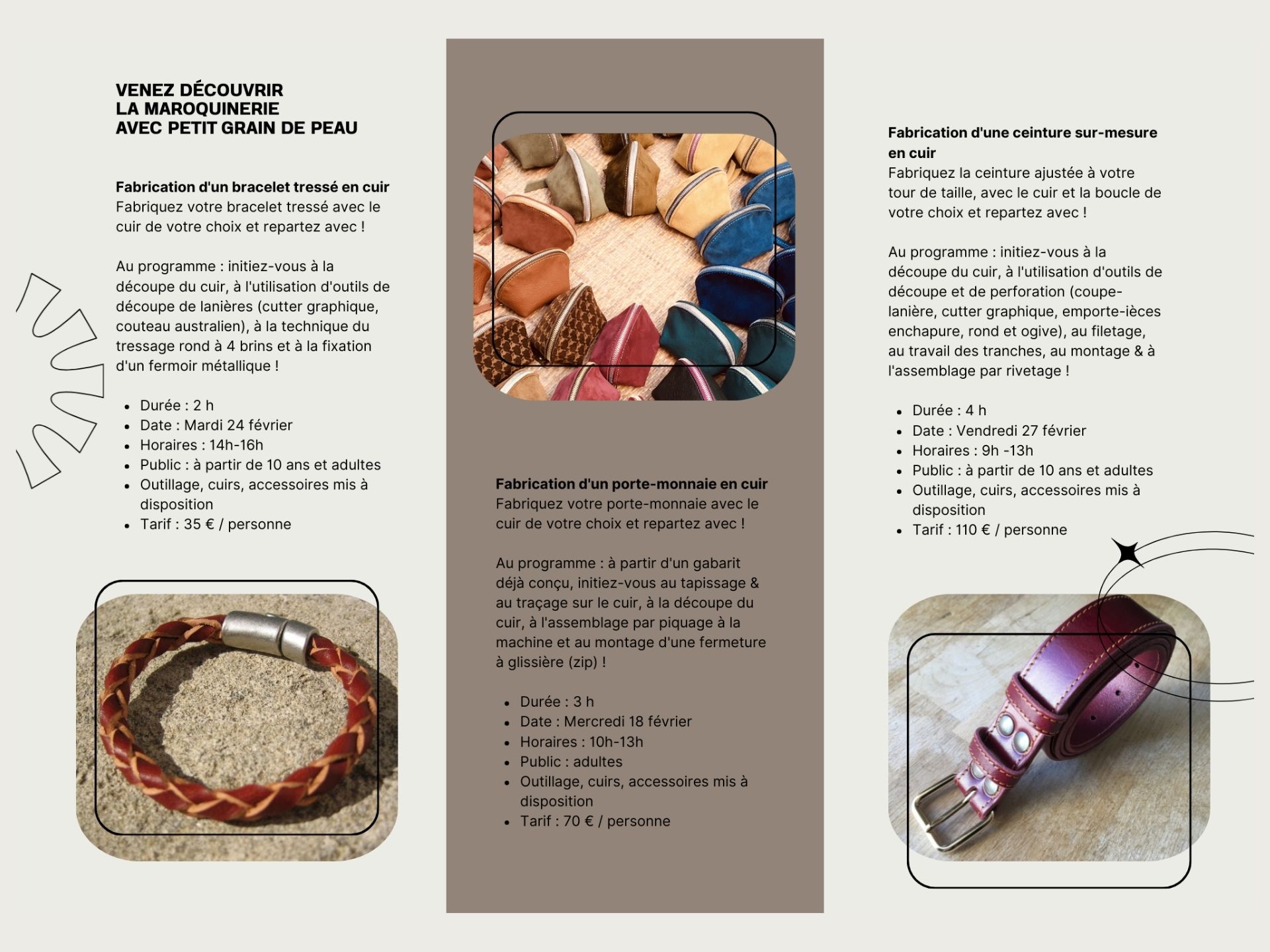 Stages artisanaux à la Manivelle Ô vents