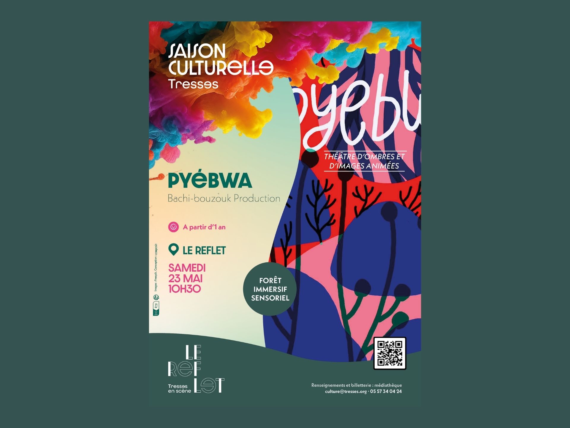 Spectacle PYEBWA : théâtre d'ombres et d'images animées — visuel événement