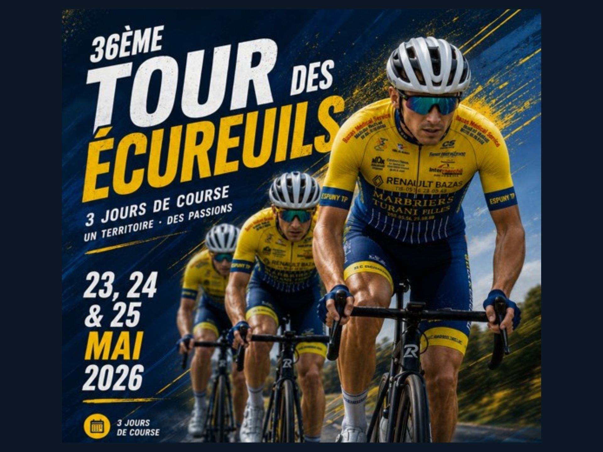 36e Tour des écureuils à Sauveterre-de-Guyenne — visuel événement