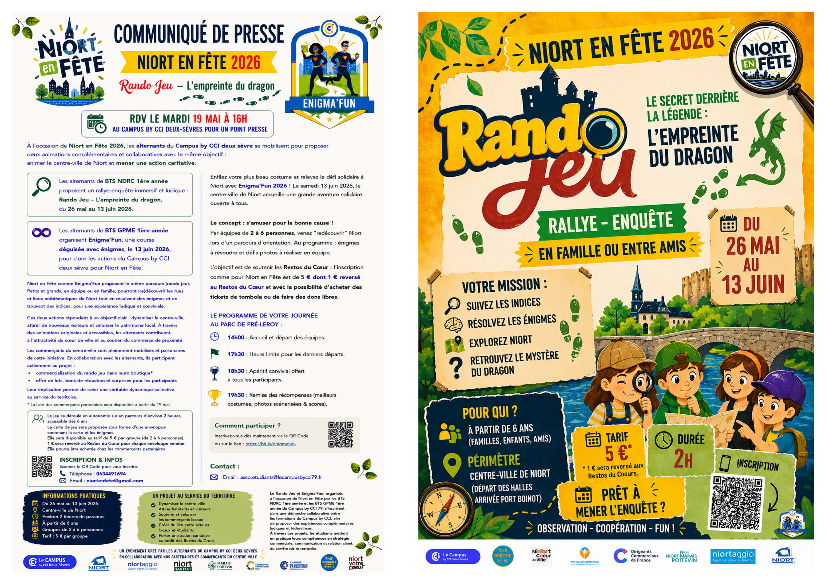 Niort en fête et Enigma'Fun à Niort