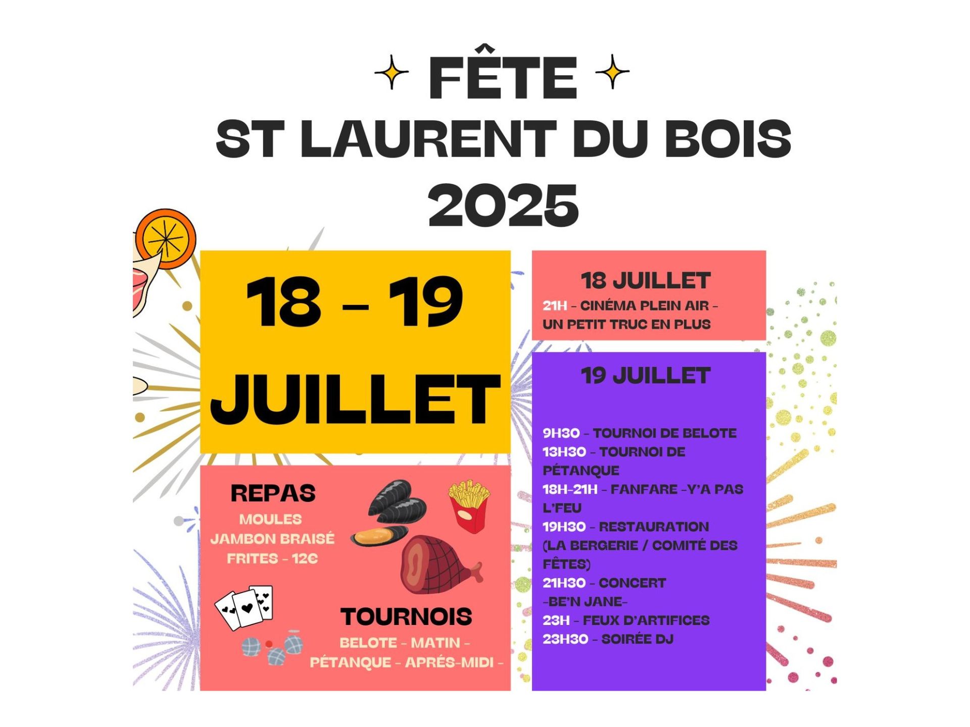 Fête à Saint-Laurent-du-Bois