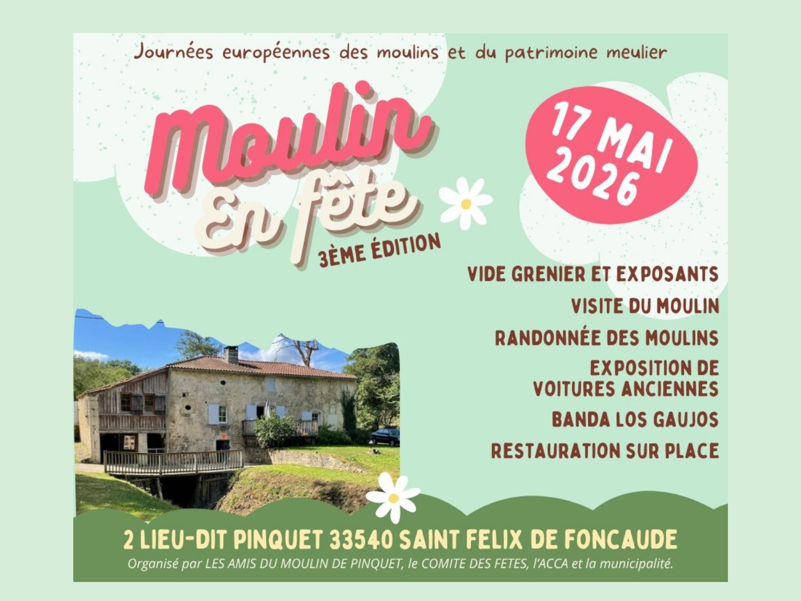 Moulin en fête — visuel événement
