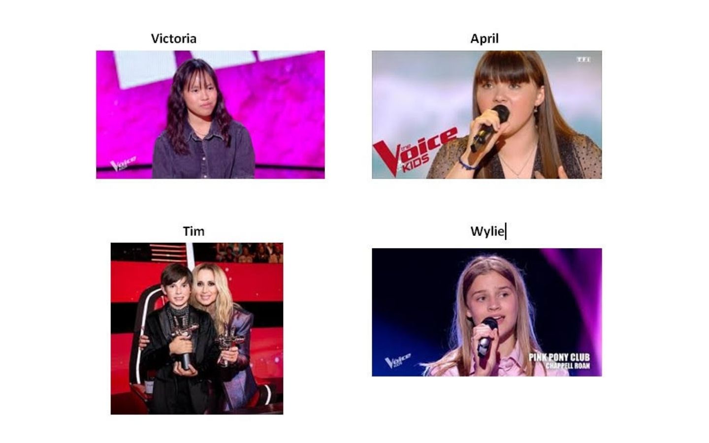 Concert au kiosque -The voice Kids — visuel événement
