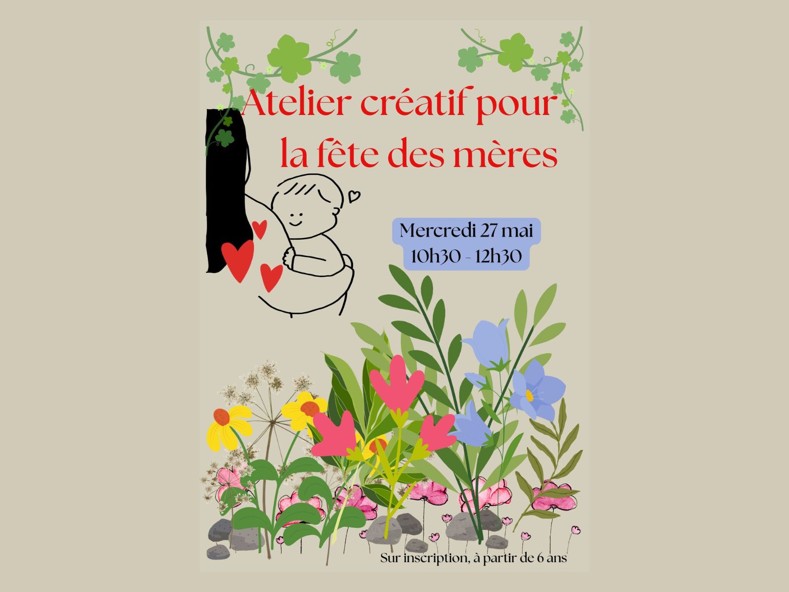 Atelier créatif pour la Fête des mères — visuel événement