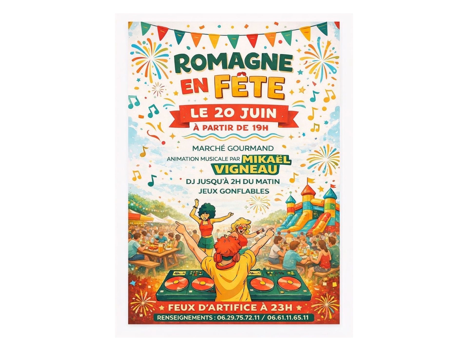 Fête de village à Romagne — visuel événement