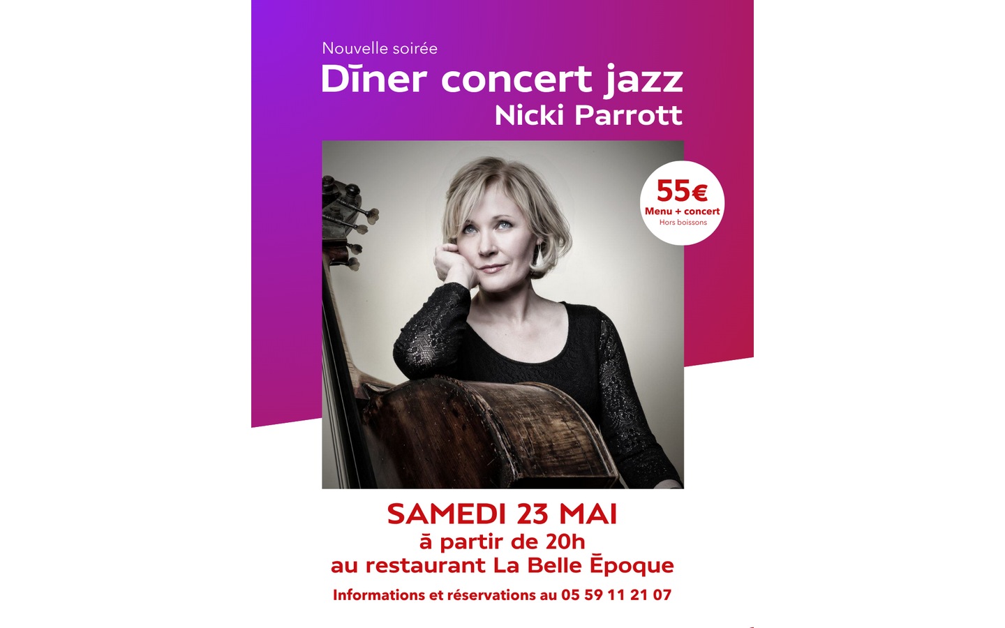 Dîner-Concert Jazz à La Belle Epoque — visuel événement