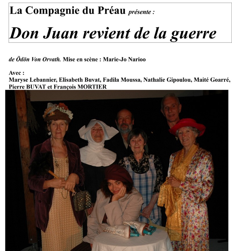 Théâtre Don Juan revient de la guerre à MONT (64) Animations