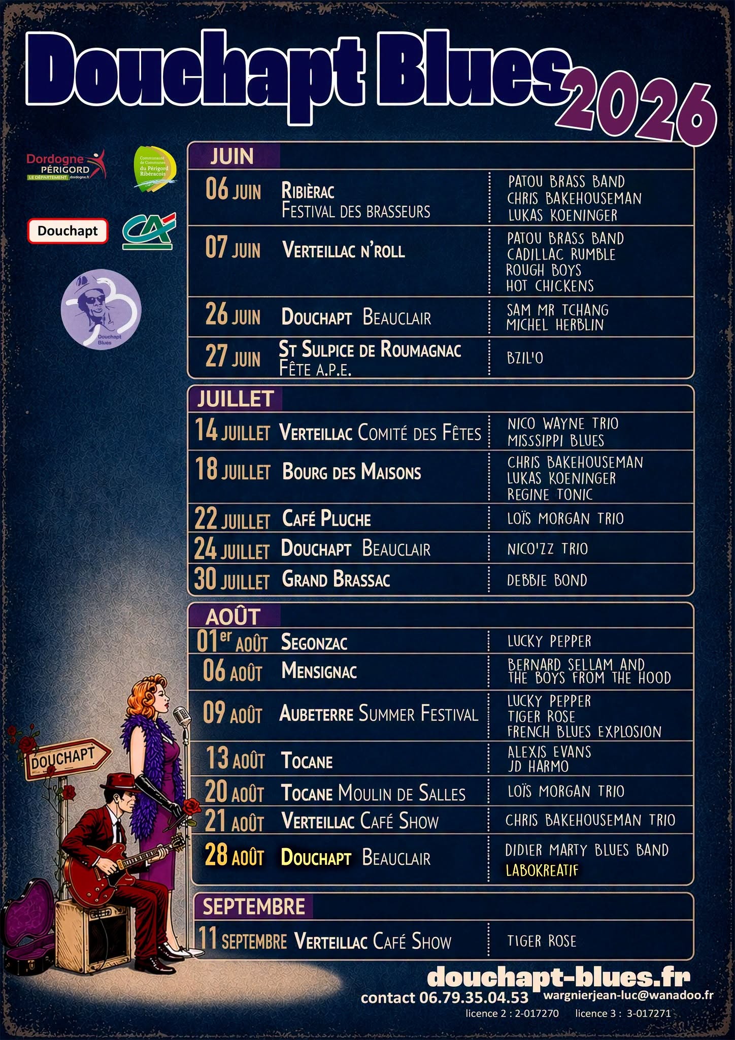 Concert Douchapt Blues, Douchapt