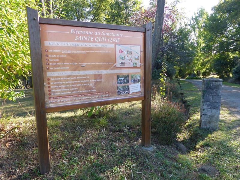 Bournos : chemin de Sainte Quitterie