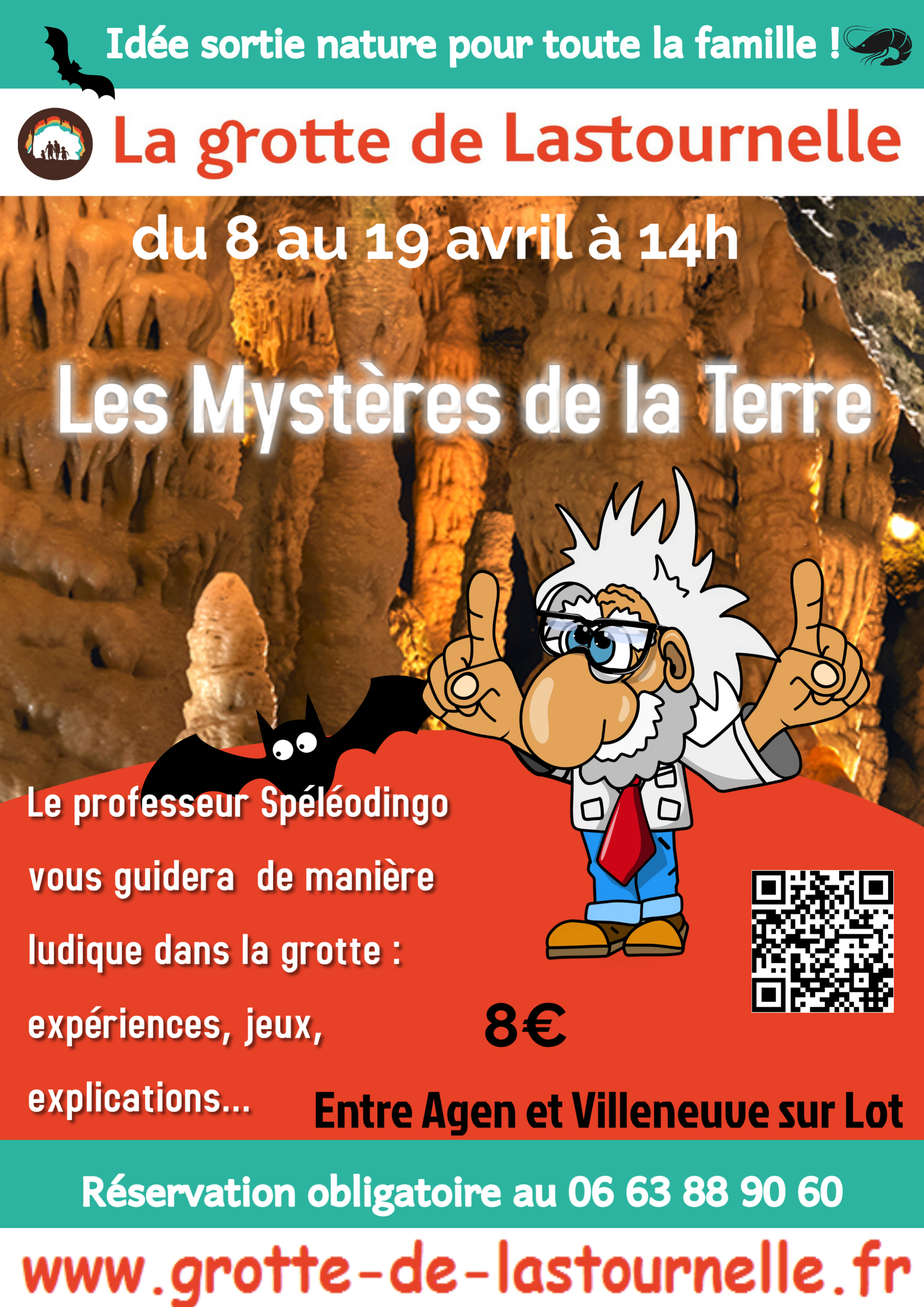 Les mystères de la Terre dans la Grotte de Lastournelle — visuel événement