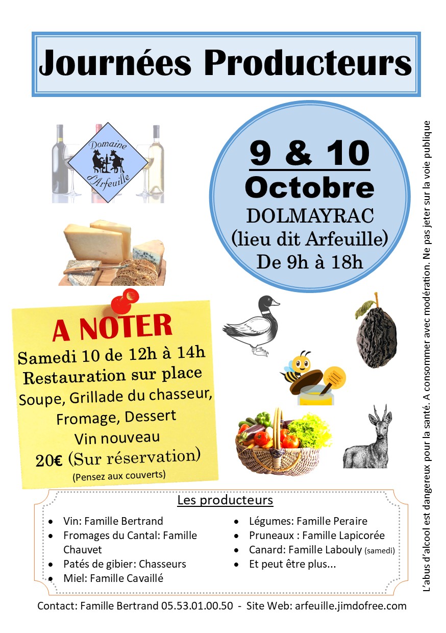 Journées des Producteurs 2026