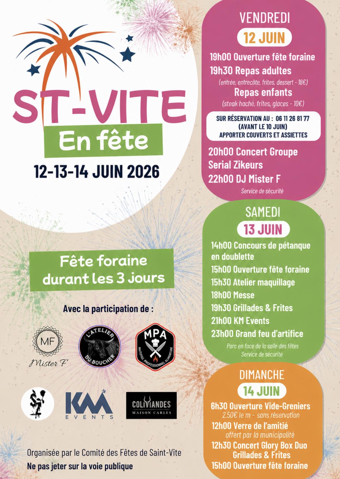 Saint-Vite en fête — visuel événement