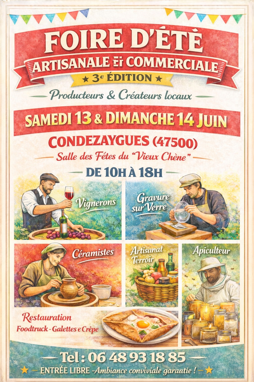 Foire d'été artisanale et commerciale — visuel événement