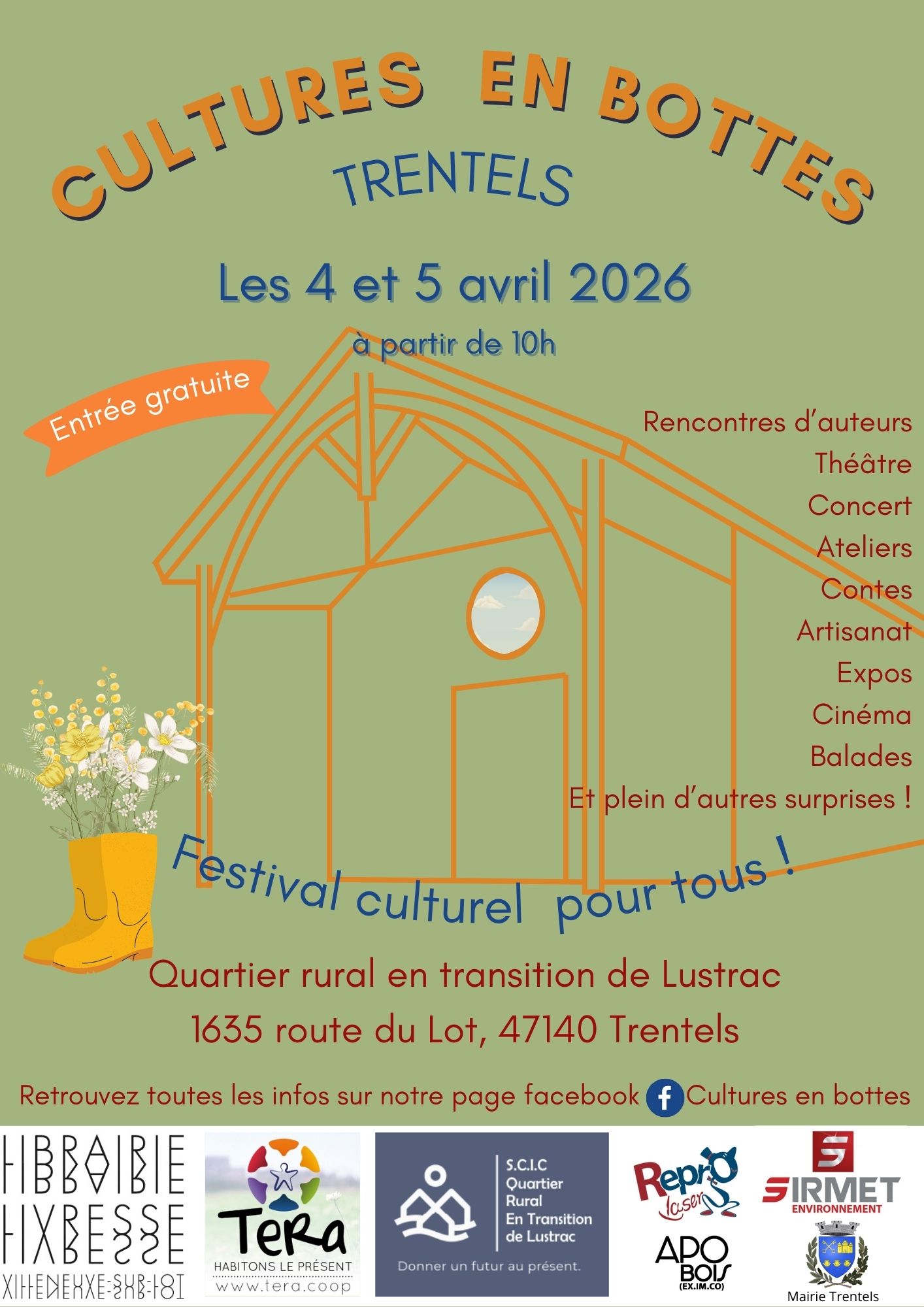 Affiche Festival Cultures en bottes