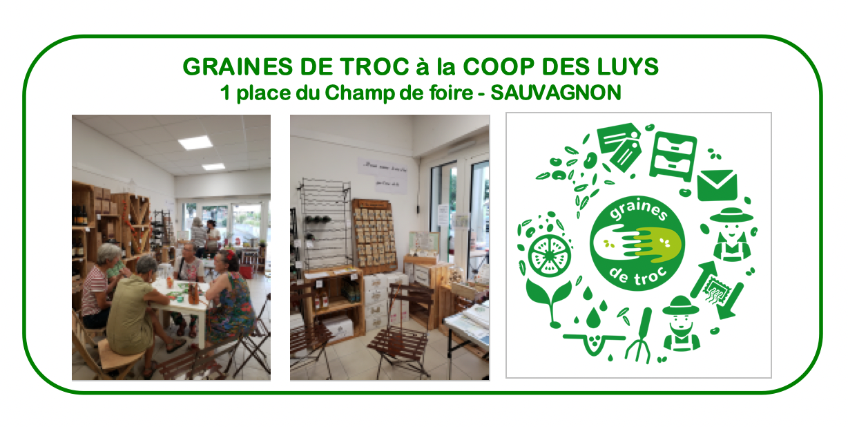 Troc Plantes, à la Coop des Luys — visuel événement