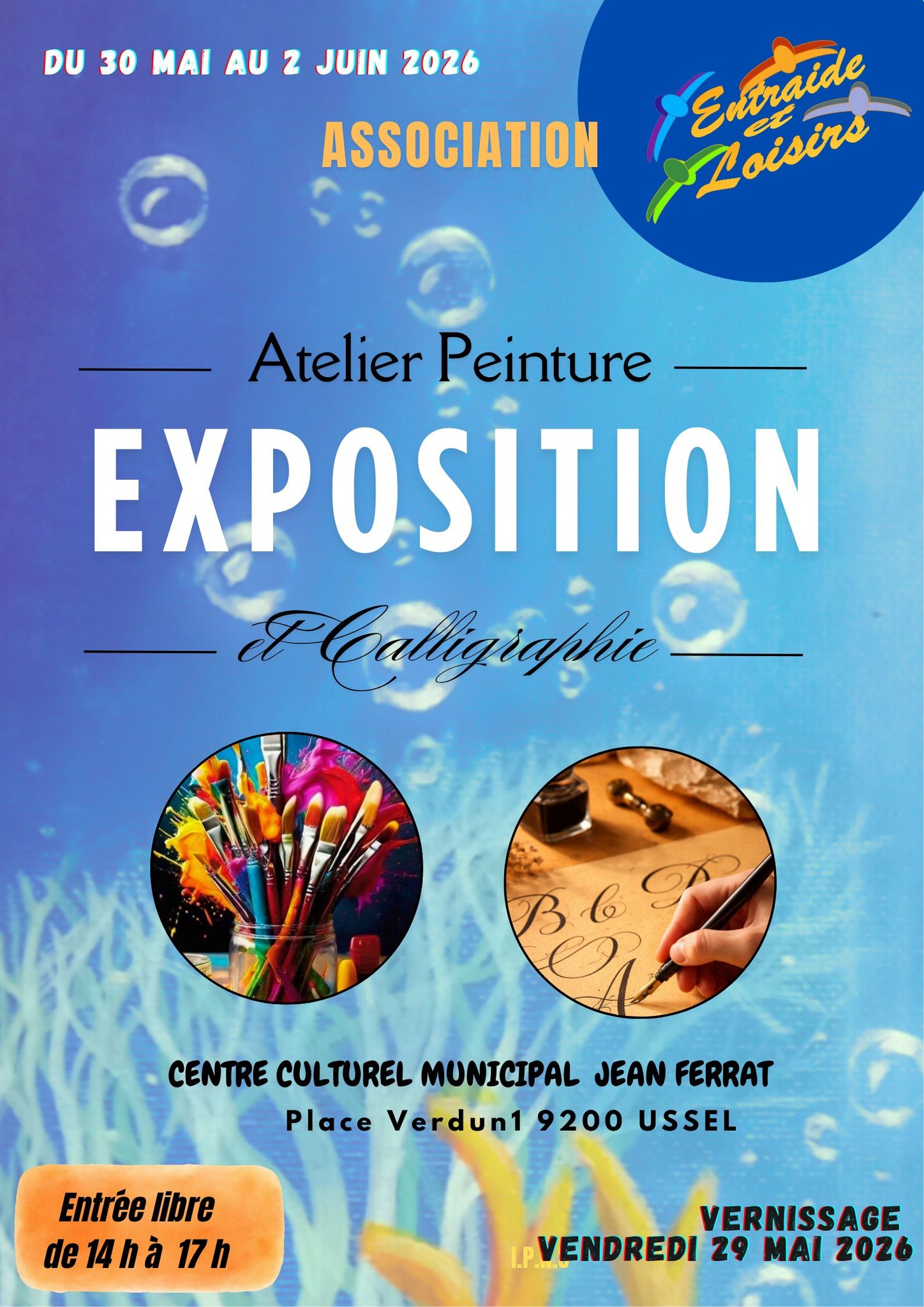 Exposition Atelier peinture et calligraphie — visuel événement