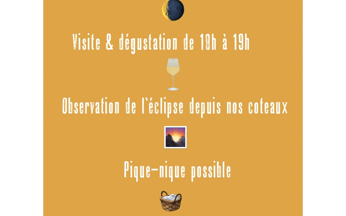 L'Eclipse  depuis les coteaux du Clos Lapeyre