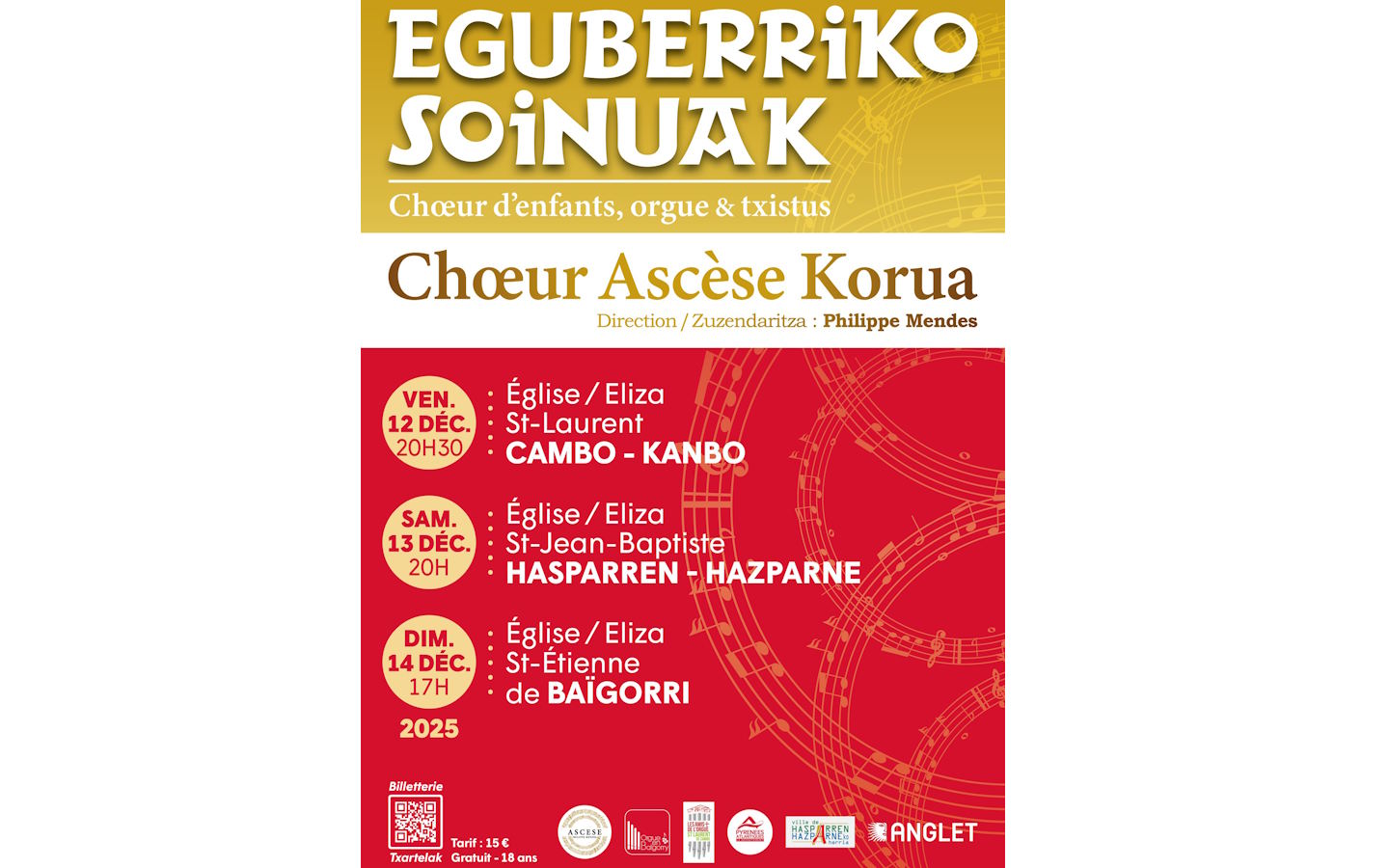 Chants basques-Kantaldia : Iparralaieko soinulariak et choeur Ascèse