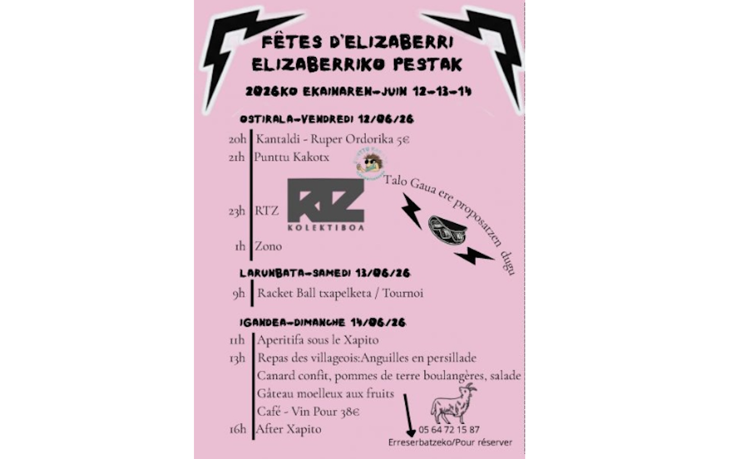 Fêtes du quartier Elizaberri — visuel événement