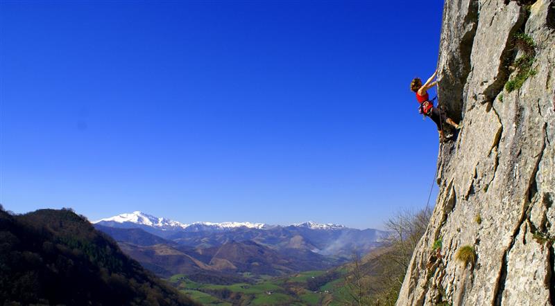 La falaise d'Arguibelle : escalade
