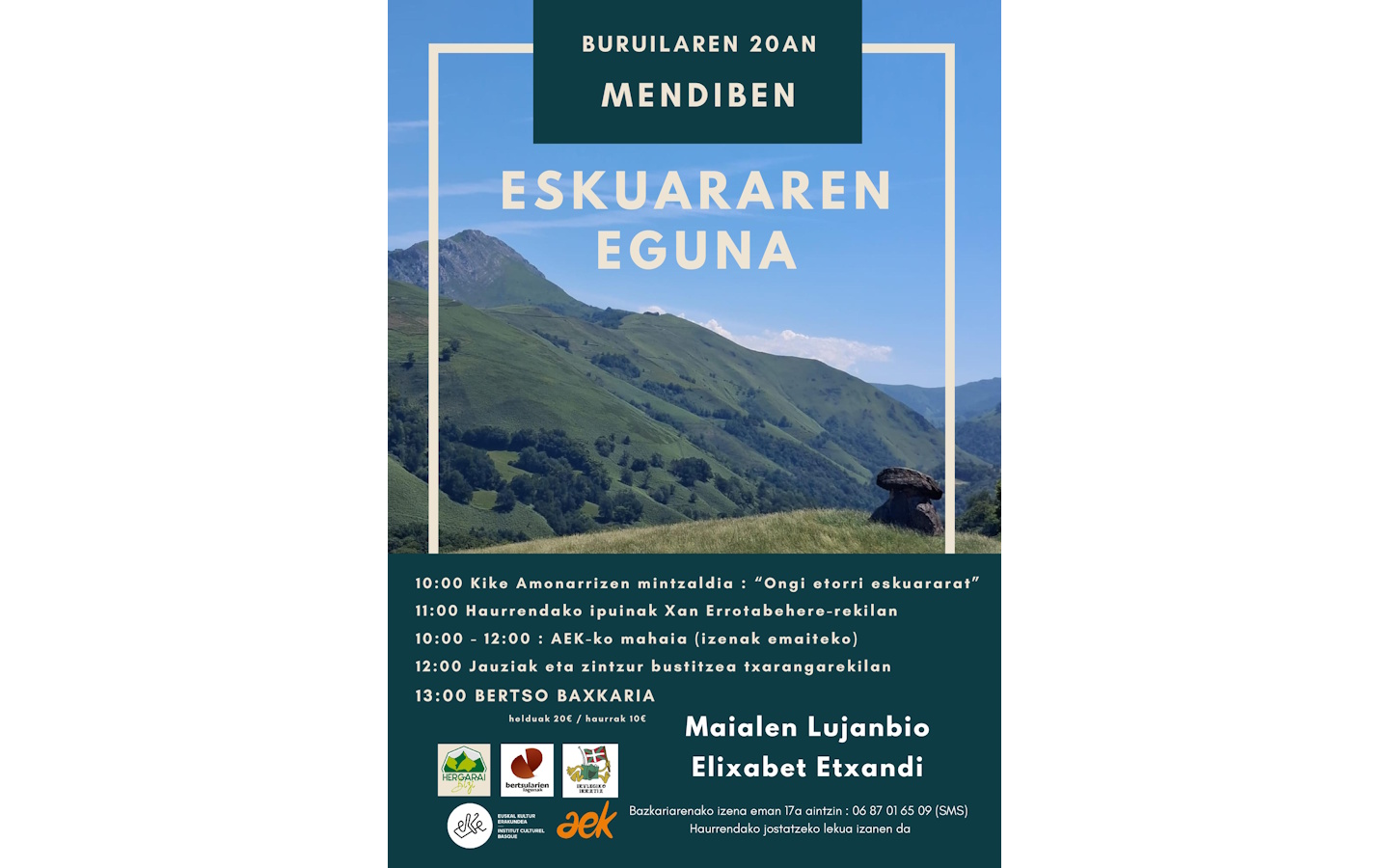 Euskararen eguna : journée de la langue basque — visuel événement