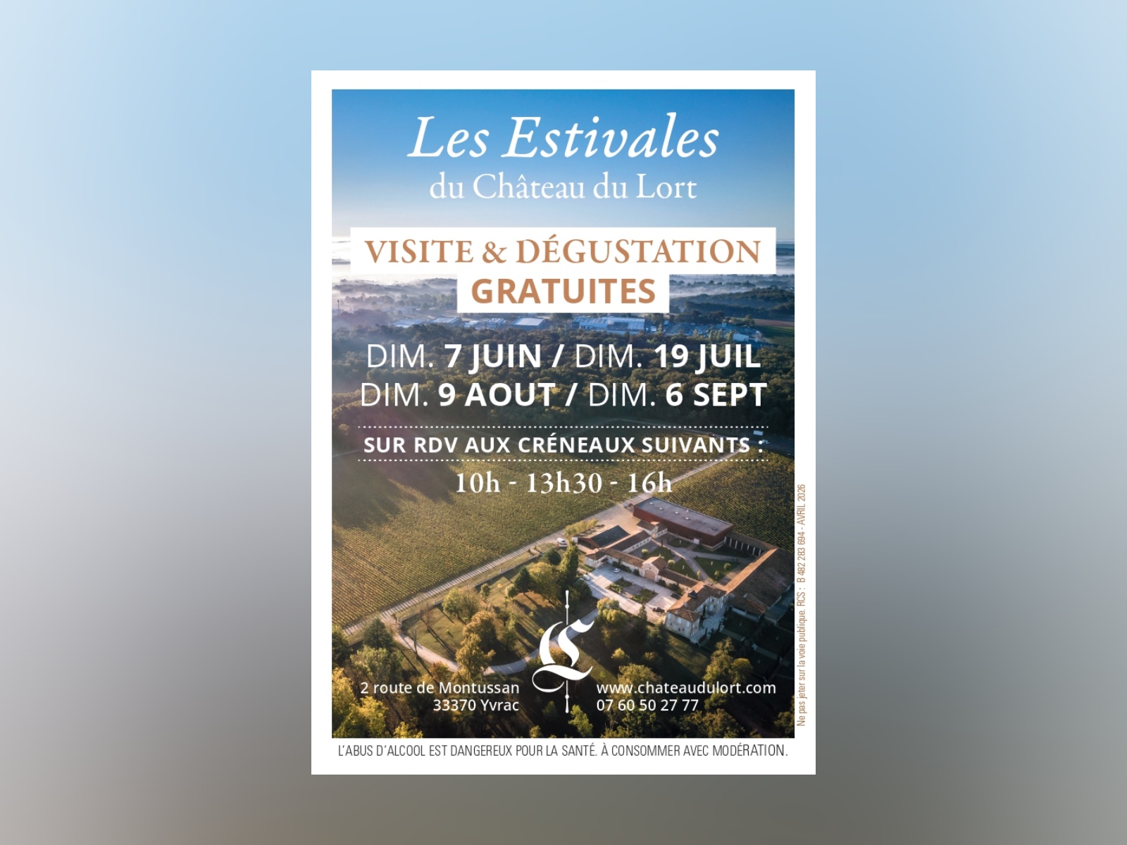 Les Estivales du Château du Lort — visuel événement