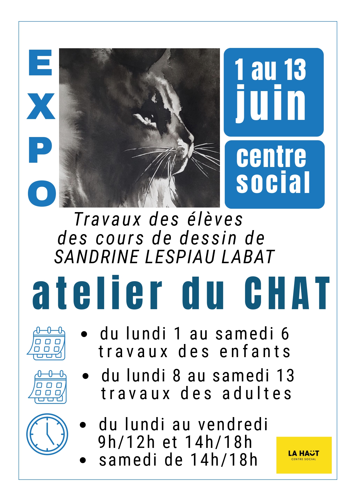 Exposition atelier du chat — visuel événement
