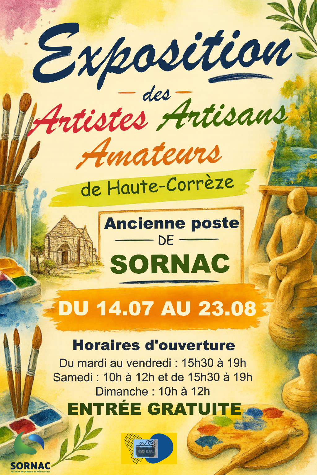 Exposition - vente des artistes amateurs et créateurs de Haute Corrèze