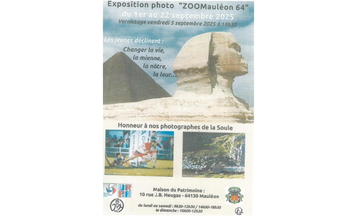 Exposition photos "ZooMauléon 64" — visuel événement