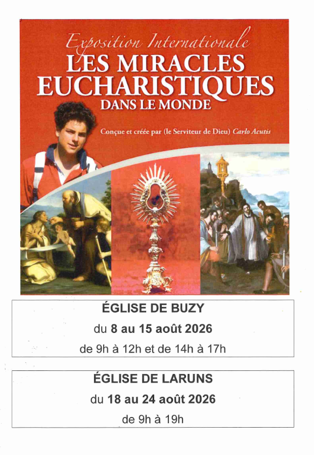 Exposition : Les miracles eucharistiques dans le monde