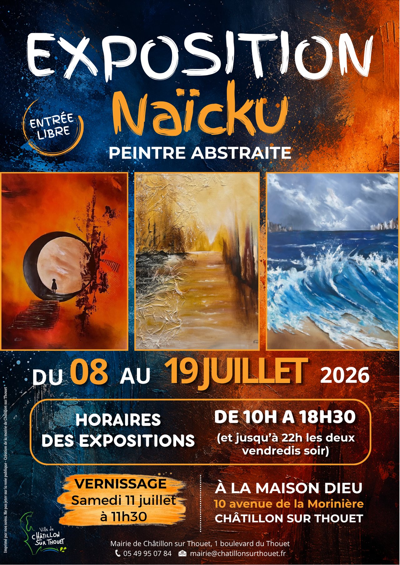 Vernissage de l'Exposition - Naïcku, peintre abstraite