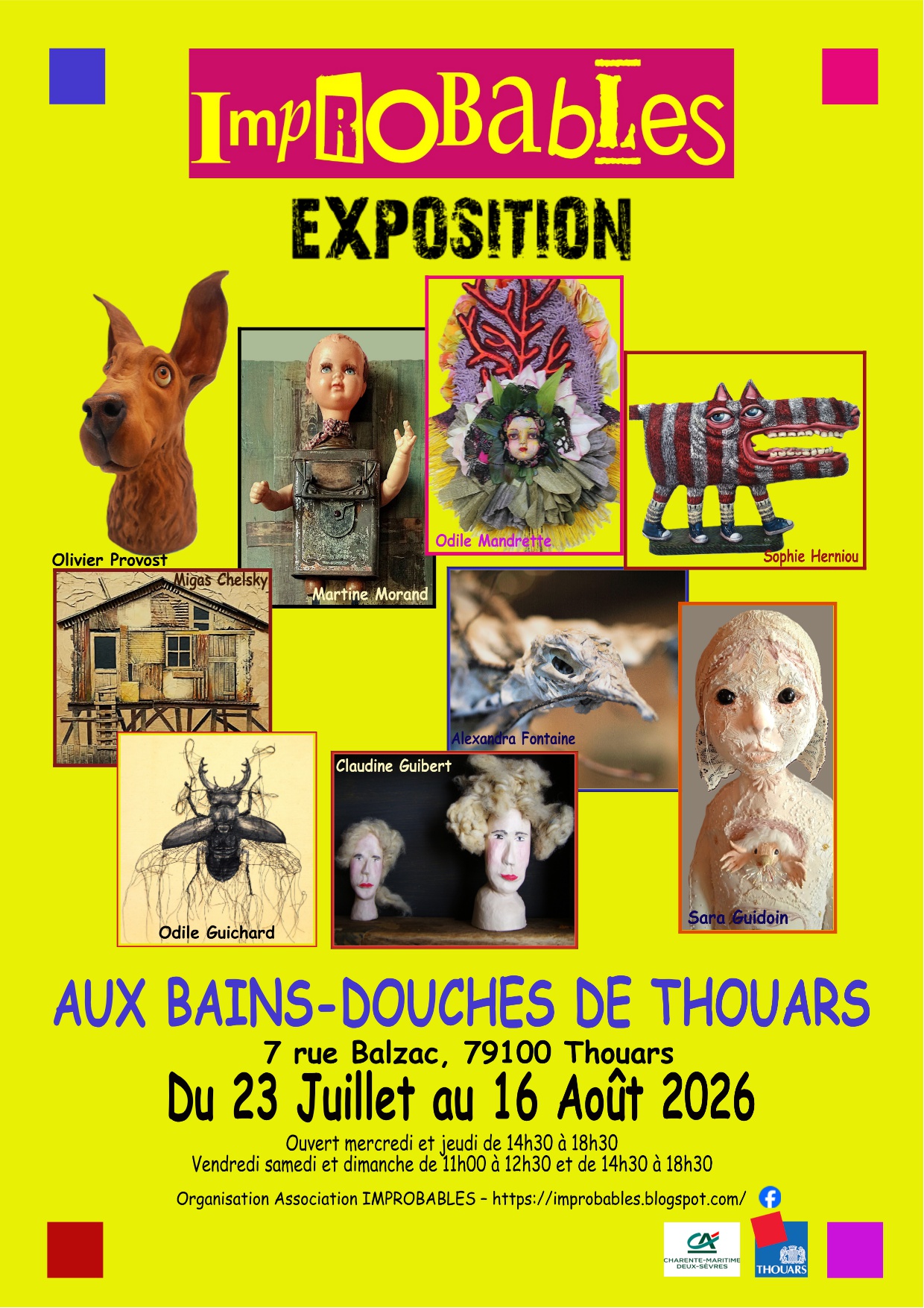 Exposition IMPROBABLES — visuel événement