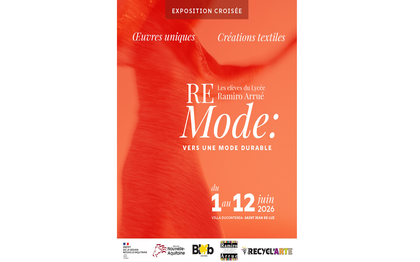 Exposition « Re Mode » vers une mode durable — visuel événement