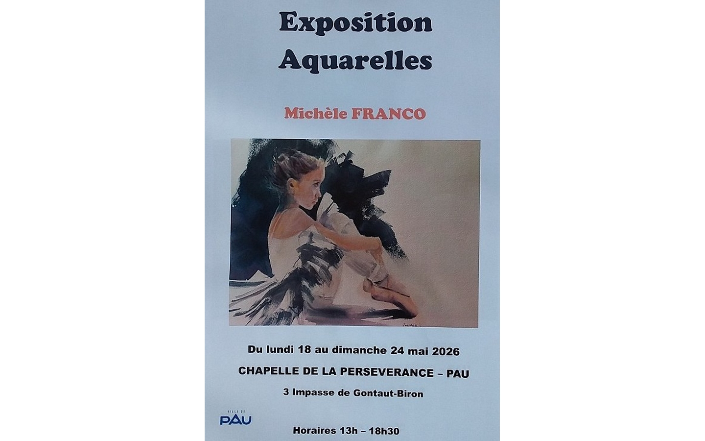 Exposition d'aquarelles - Michèle Franco