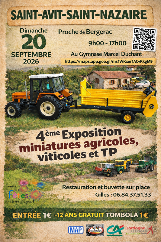 Exposition de miniatures agricoles et travaux publics, Saint-Avit-Saint-Nazaire - photo 2