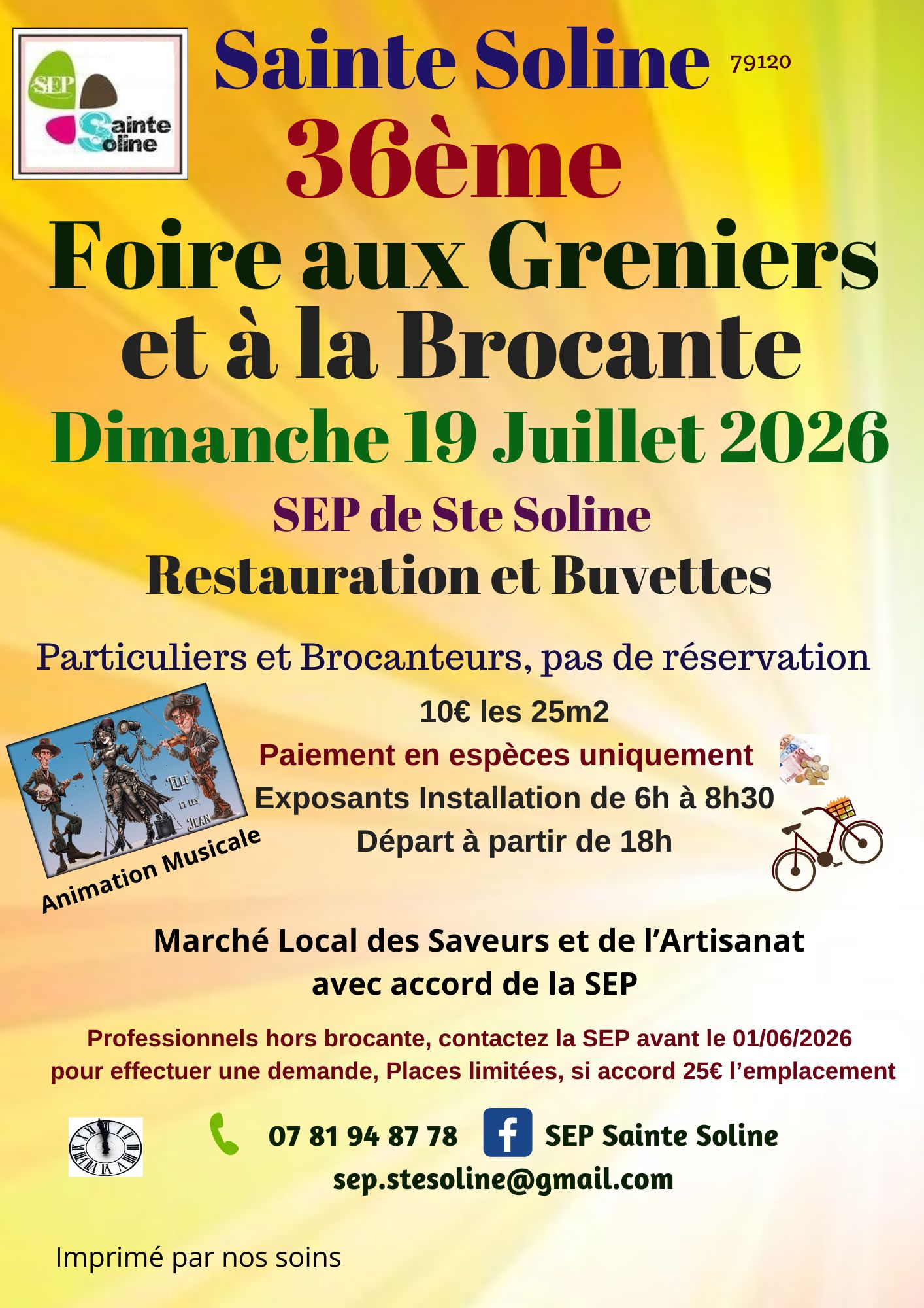 Foire aux greniers et à la brocante — visuel événement